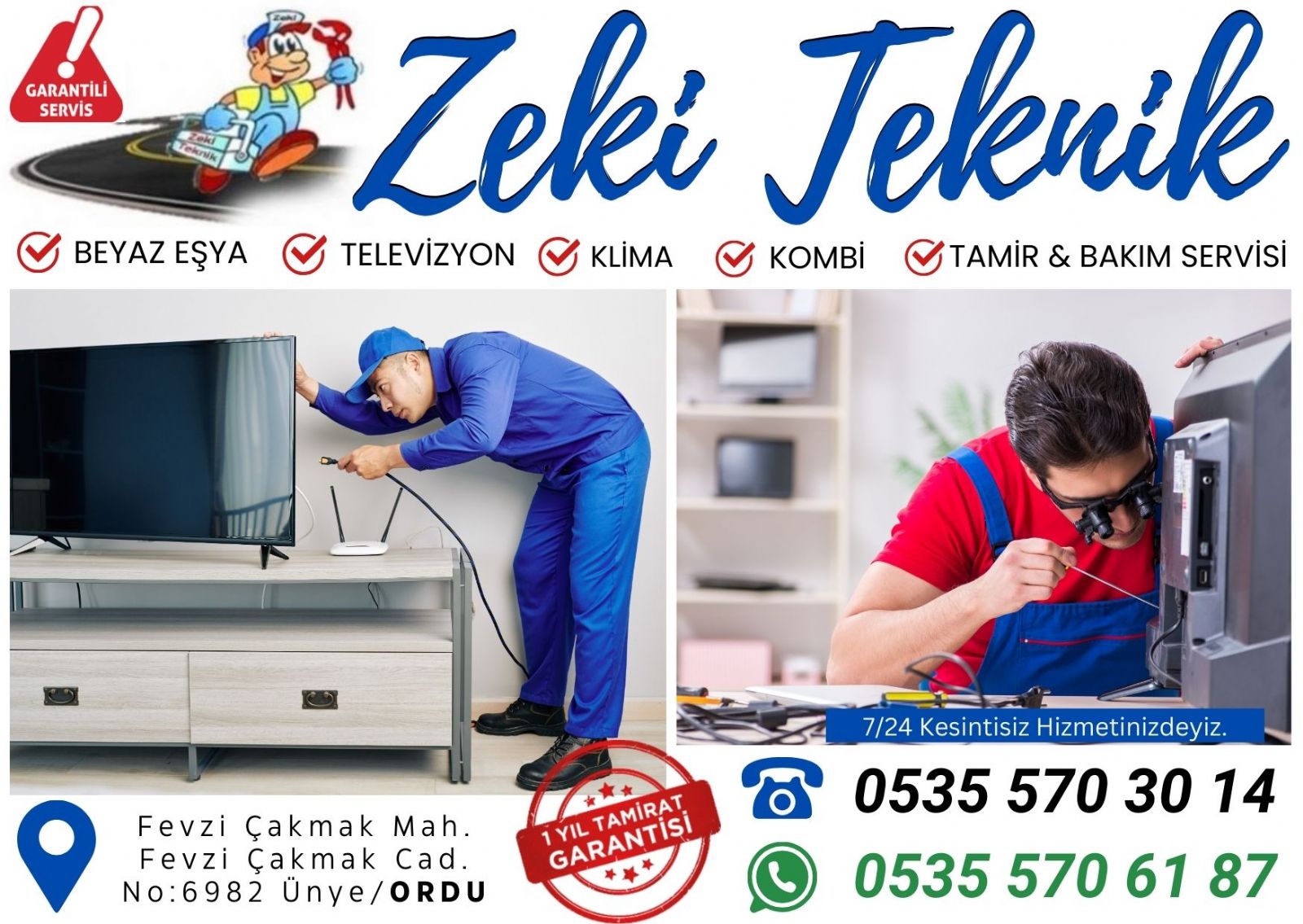 Ünye Televizyon Tamircisi 